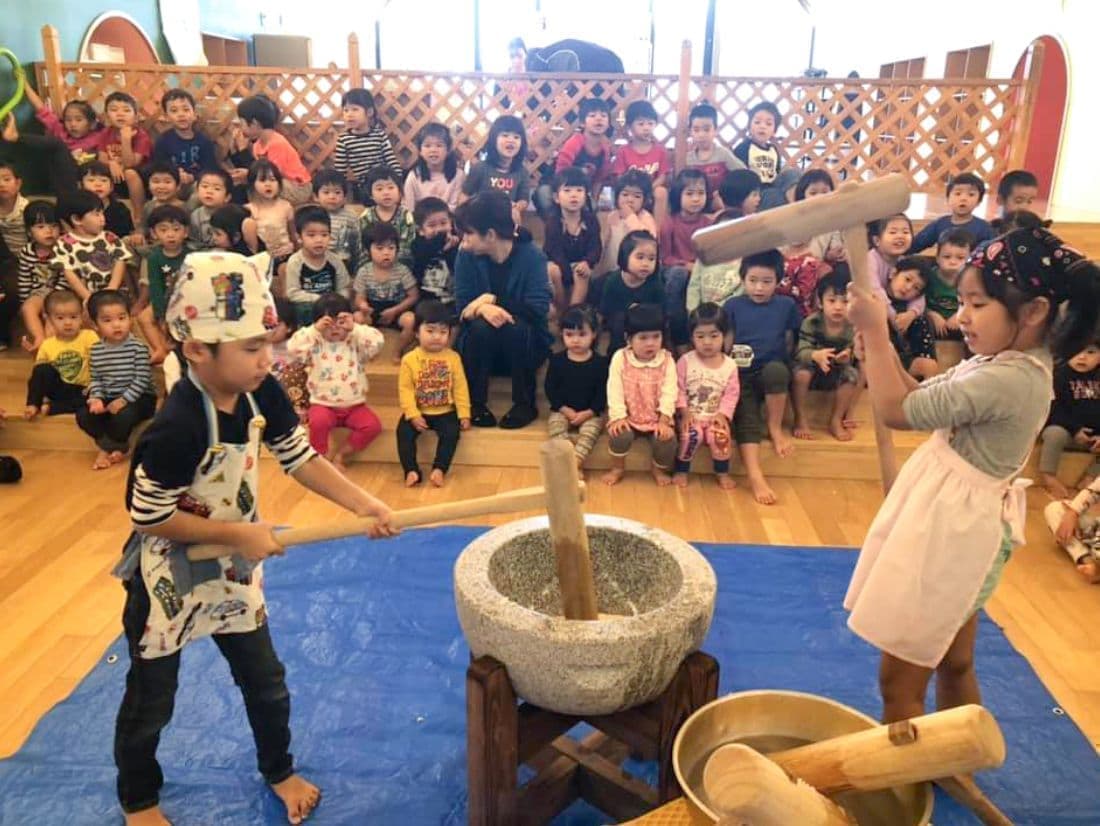 子どものも保育園・餅つき大会